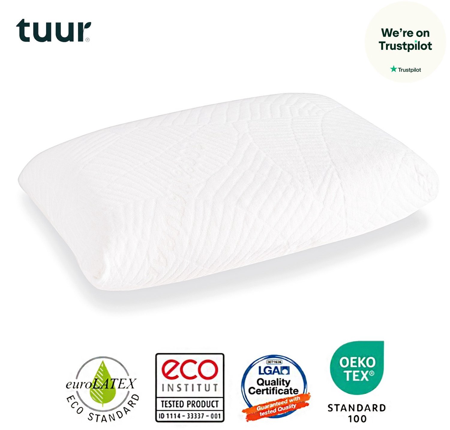 Tuur Ergonomisch Hoofdkussen Natuurlatex 60x70